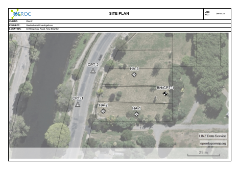 Project - Site Plan example report